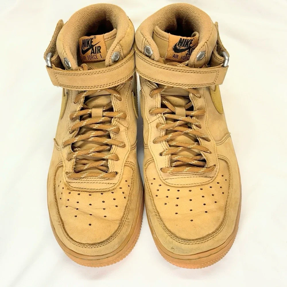 Nike Air Force 1 Mid '07 WB Men's Sz 7 Wheat Gum Sole Light Brown DJ9158 200